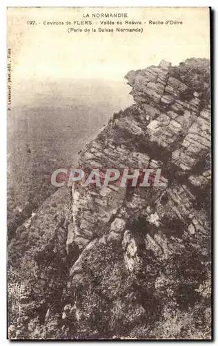 Ansichtskarte AK LA Normadie Environs de Flers Valle du Rouvre Roche d Oetre Suisse normande