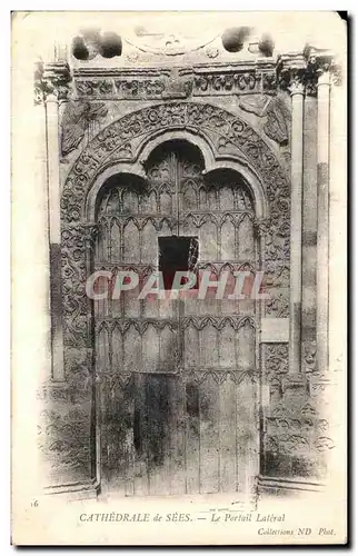 Cartes postales Cathedrale de Sees Le Portail Lateral