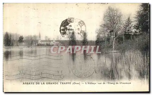 Cartes postales Abbaye de la Grande Trappe L Abbaye vue de l Etange de Chaumont