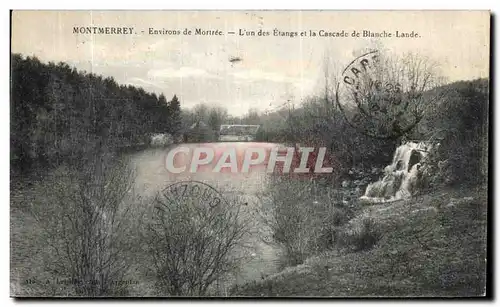 Cartes postales Montmerrey Envieons de Mortree L un des Etages et la Cascade de Blanche Lande