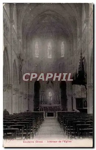 Cartes postales Couterne Interieur de l Eglise