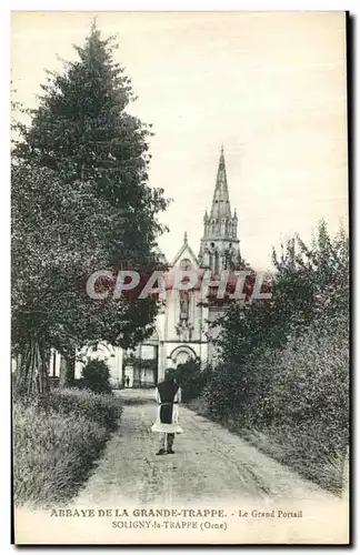 Cartes postales Abbaye De La Grande Trappe Soligny la Trappe Le grand portail