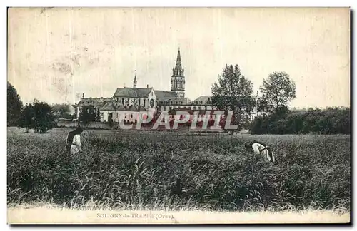 Ansichtskarte AK Soligny la Trappe Abbaye de la Grande trappe Moines