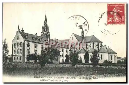 Cartes postales Abbaye De La Grande Trappe Soligny La Trappe Le chevet de l eglise