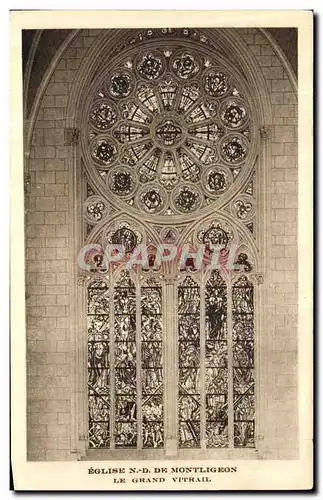 Cartes postales Eglise De Montligeon Le Grand Vitrail