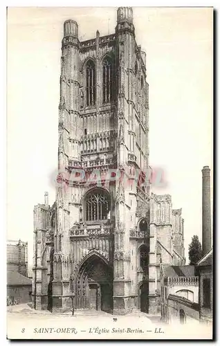 Cartes postales Saint Omer L Eglise Saint Bertin