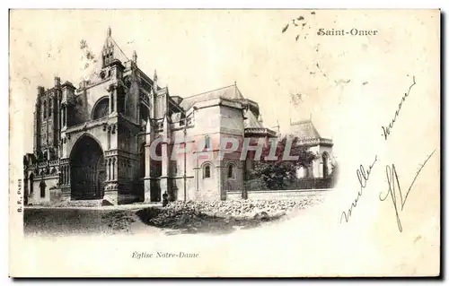 Cartes postales Saint Omer Eglise Notre Dame