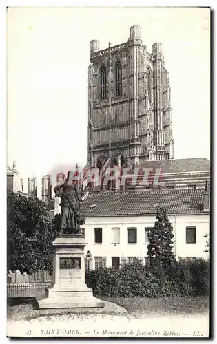 Ansichtskarte AK Saint Omer Le Monument de Jacqueline Robins