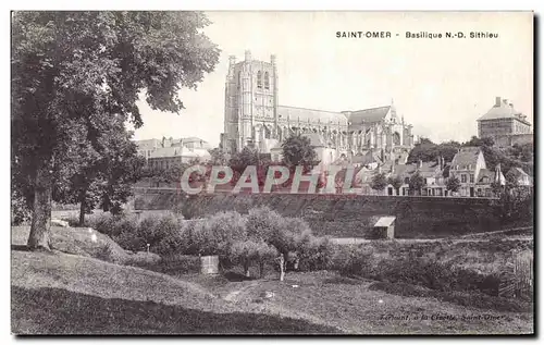 Cartes postales Saint Omer Basilique ND Sithieu