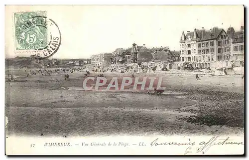 Cartes postales Wimereux Vue Generale de La Plage