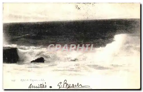 Cartes postales Effet de vagues