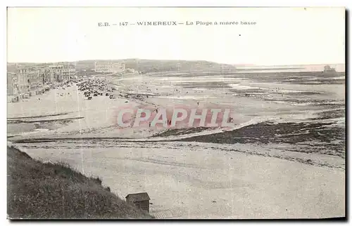 Ansichtskarte AK Wimereux La Plage a Maree Basse