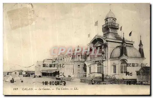 Cartes postales Calais La Plage et le Casino