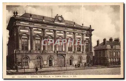 Cartes postales Calais Hotel de Ville