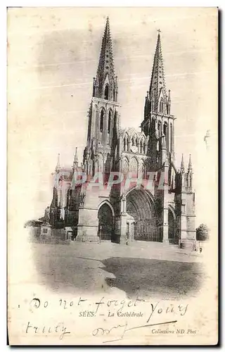 Cartes postales Sees La Cathedrale