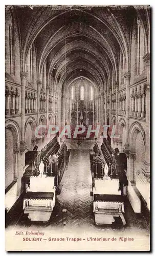 Cartes postales Soligny Grande Trappe L Interieur de l Eglise