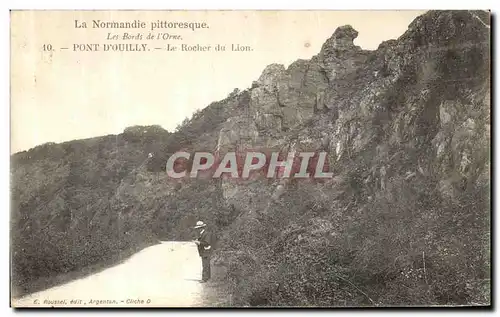 Ansichtskarte AK La Normandie Pittoresque Les Bords de l Orne Pont d Ouilly Le Rocher du Lion