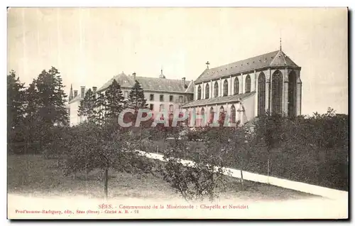 Cartes postales Sees Communaute de la Misericorde Chapelle et Noviciat