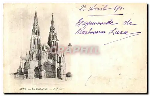 Cartes postales Sees La Cathedrale