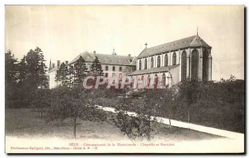 Ansichtskarte AK Sees Communaute de la Misericorde Chapelle et Noviciat