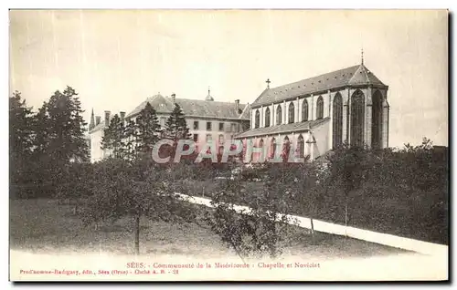 Cartes postales Sees Communaute de la Misericorde Chapelle et Noviciat