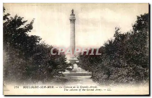 Cartes postales Boulogne Sur Mer La Colonne de la Grande Armee