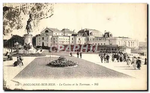 Cartes postales Boulogne Sur Mer Le Casino et la Terrasse