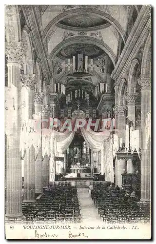 Cartes postales Boulogne Sur Mer Interieur de la Cathedrale