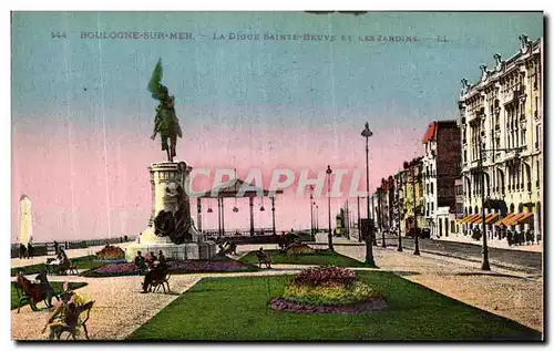 Ansichtskarte AK Boulogne sur Mer La Digue Saint Beuve Et Les jardins