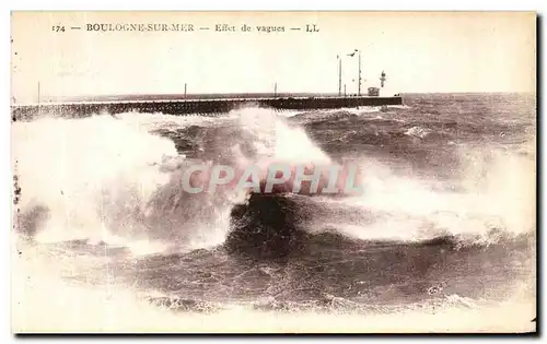 Ansichtskarte AK Boulogne sur Mer Effet de vagues