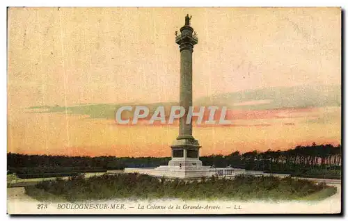 Cartes postales Boulogne sur Mer La Colonne de la Grande Armee