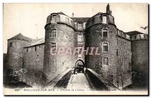 Cartes postales Boulogne sur Mer L Entree du Chateau