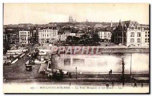 Cartes postales Boulogne sur Mer Le Pont Marguet et les Quais