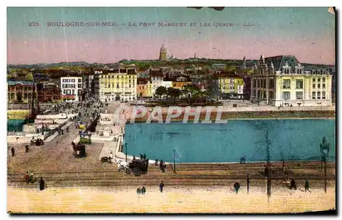 Cartes postales Boulogne sur Mer Le Pont Marguet et les Quais