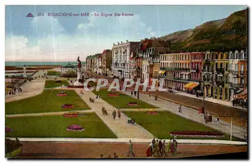 Cartes postales Boulogne sur Mer La Digue Ste Beuve