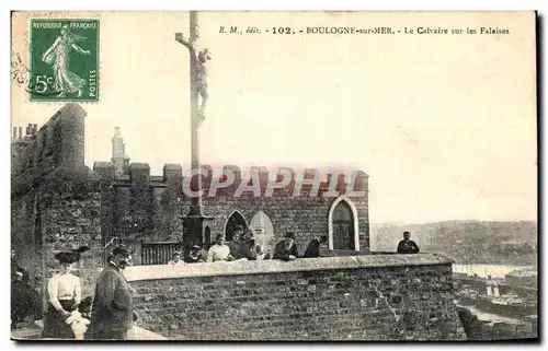 Cartes postales Boulogne sur Mer Le Calvaire sur les Falaises