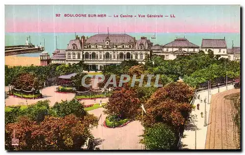 Cartes postales Boulogne Sur Mer La Casino Vue Generale