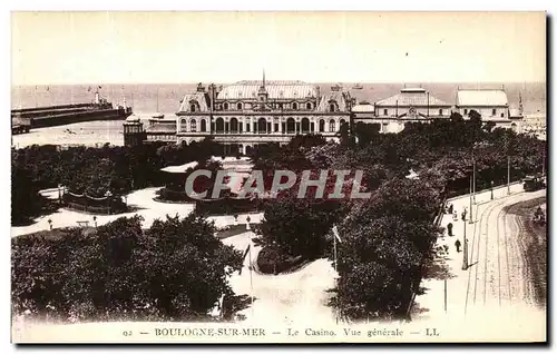 Cartes postales Boulogne Sur Mer La Casino Vue Generale