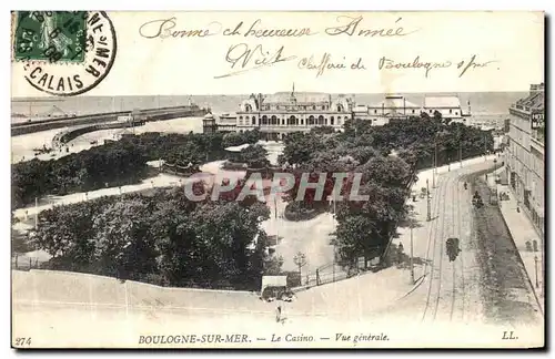 Cartes postales Boulogne Sur Mer La Casino Vue Generale