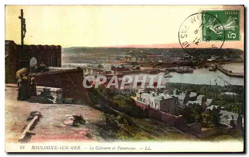 Cartes postales Boulogne Sur Mer Le Calvaire et Panorama