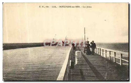 Cartes postales Boulogne Sur Mer Les jetees