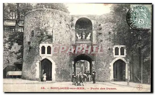 Cartes postales Boulogne Sur Mer Porte des Dunes Enfants