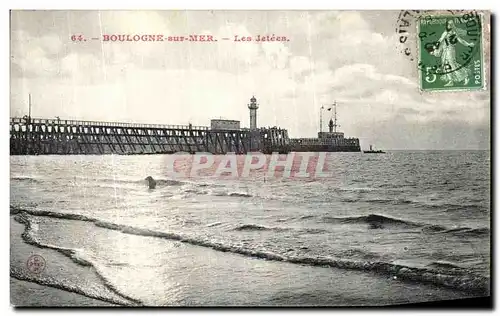 Cartes postales Boulogne Sur Mer Les Jetees