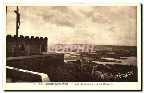 Cartes postales Boulogne Sur Mer Vue Generale prise du Calvaire