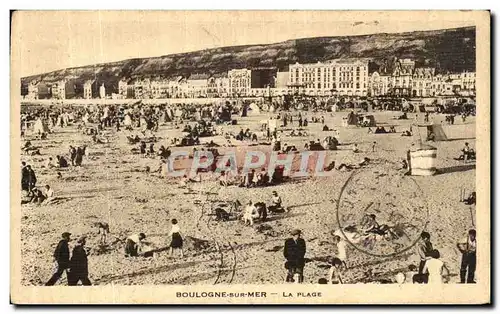 Cartes postales Boulogne Sur Mer Vue La Plage