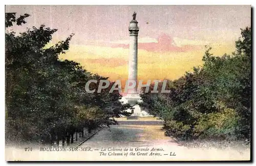 Cartes postales Boulogne sur Mer La Colonne de la Grande Armee