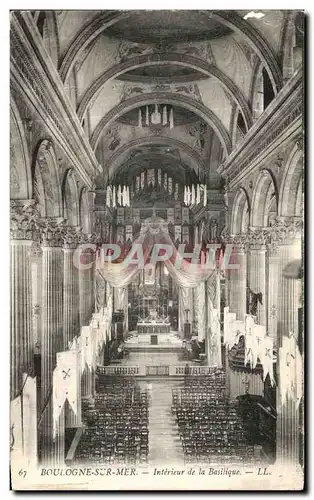 Ansichtskarte AK Boulogne sur Mer Interieur de la Basilique