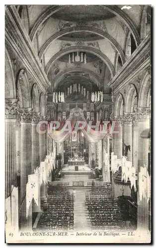 Cartes postales Boulogne sur Mer Interieur de la Basilique