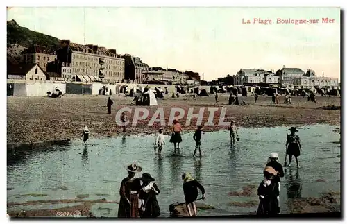 Cartes postales Boulogne sur Mer la plage