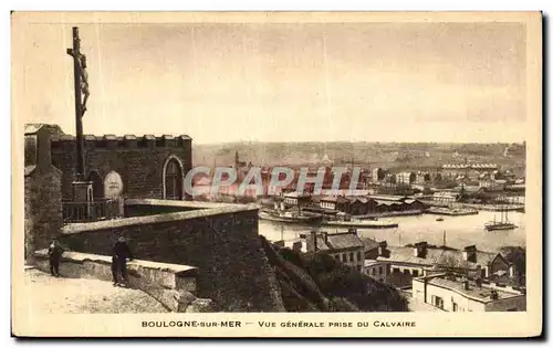 Cartes postales Boulogne sur Mer Vue Generale Prise Du Calvaire